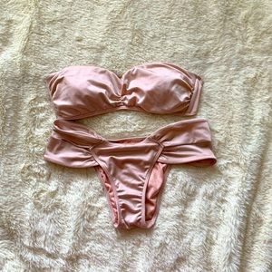 Victoria’s Secret Light Pink Bandeau 2-piece Bikini